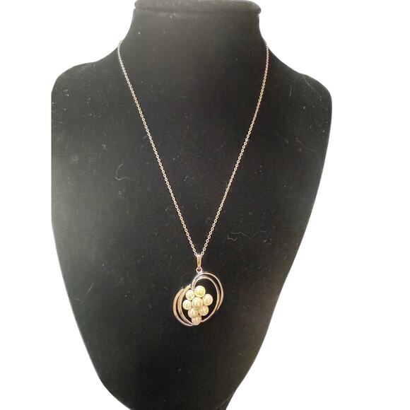 Mikimoto Akoya Pearl Cluster set in Sterling Silver*Absolutely beautiful! 15" - Picture 1 of 3